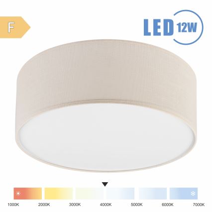 Brilagi - LED Griestu lampa SIRIJA LED/12W/230V d. 35 cm krēmkrāsa