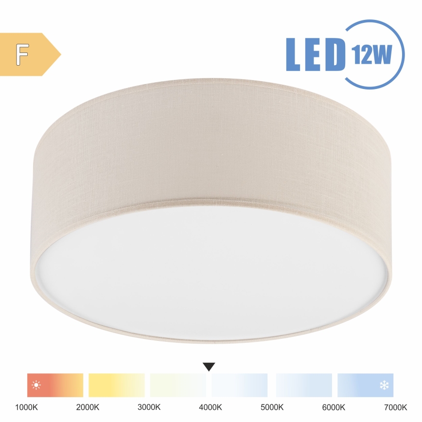Brilagi - LED Griestu lampa SIRIJA LED/12W/230V d. 35 cm krēmkrāsa