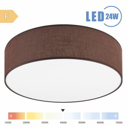 Brilagi - LED Griestu lampa SIRIJA LED/24W/230V d. 45 cm brūna