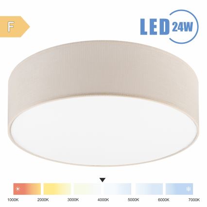 Brilagi - LED Griestu lampa SIRIJA LED/24W/230V d. 45 cm krēmkrāsa