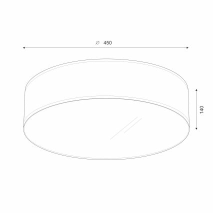 Brilagi - LED Griestu lampa SIRIJA LED/24W/230V d. 45 cm krēmkrāsa