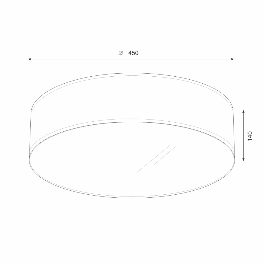 Brilagi - LED Griestu lampa SIRIJA LED/24W/230V d. 45 cm krēmkrāsa