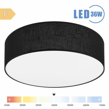 Brilagi - LED Griestu lampa SIRIJA LED/36W/230V d. 45 cm melna