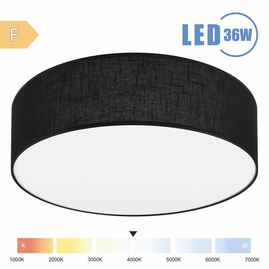 Brilagi - LED Griestu lampa SIRIJA LED/36W/230V d. 45 cm melna