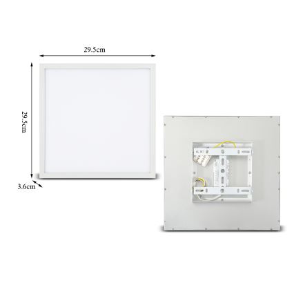 Brilagi - LED Griestu lampa SLIMFRAME LED/25W/230V 30x30 cm balta