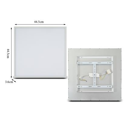 Brilagi - LED Griestu lampa SLIMFRAME LED/36W/230V 45x45 cm balta
