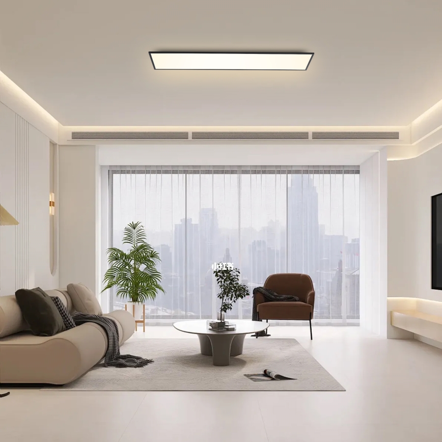 Brilagi - LED Griestu lampa SLIMFRAME LED/58W/230V 120x30 cm melna