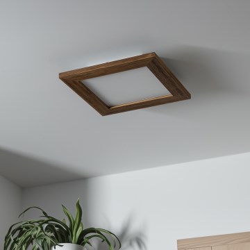 Brilagi - LED Griestu lampa SLIMFRAME WOOD LED/25W/230V 34x34 cm brūna