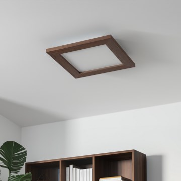 Brilagi - LED Griestu lampa SLIMFRAME WOOD LED/25W/230V 34x34 cm tumši brūna