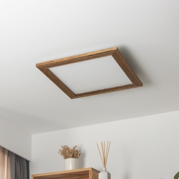 Brilagi - LED Griestu lampa SLIMFRAME WOOD LED/36W/230V 49,5x49,5 cm brūna