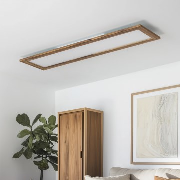 Brilagi - LED Griestu lampa SLIMFRAME WOOD LED/58W/230V 124x34 cm brūna