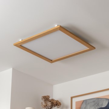 Brilagi - LED Griestu lampa SLIMFRAME WOOD LED/58W/230V 64x64 cm brūna
