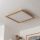 Brilagi - LED Griestu lampa SLIMFRAME WOOD LED/58W/230V 64x64 cm brūna