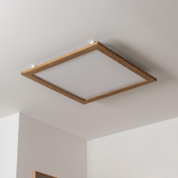 Brilagi - LED Griestu lampa SLIMFRAME WOOD LED/58W/230V 64x64 cm brūna