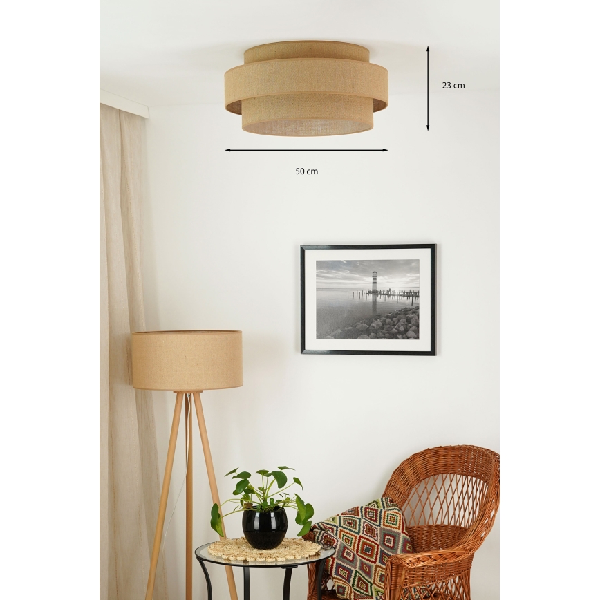 Brilagi - LED Griestu lampa SPACE YUTE LED/12W/230V d. 50 cm 3000K/4000K/6400K bēša