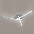 Brilagi - LED griestu lampa STRIPES LED/24W/230V Ø 64 cm, sudraba