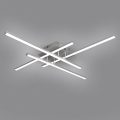 Brilagi - LED griestu lampa STRIPES LED/37W/230V 68x68 cm sudraba krāsā