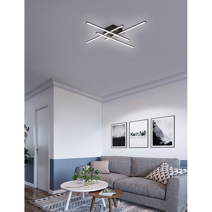 Brilagi - LED Griestu lampa STRIPES LED/37W/230V melna