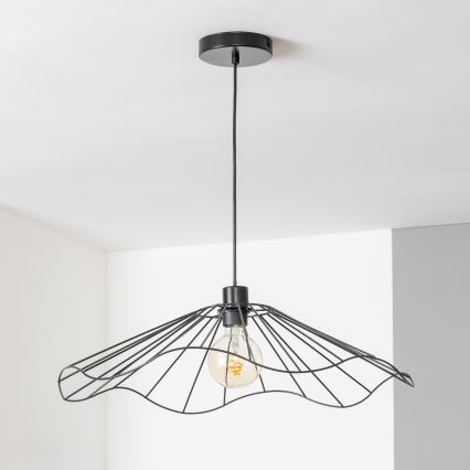 Brilagi - LED griestu lampa uz troses CERIA WIRE 1xE27/40W/230V Ø 60 cm melna