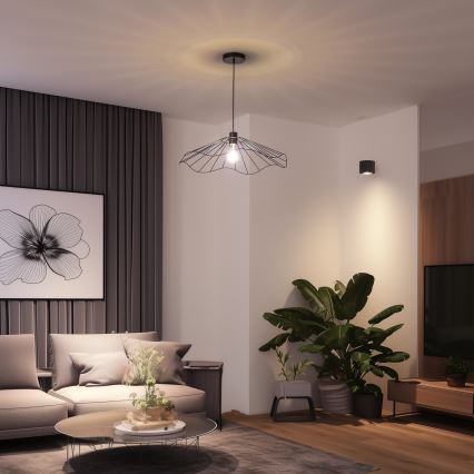 Brilagi - LED griestu lampa uz troses CERIA WIRE 1xE27/40W/230V Ø 60 cm melna