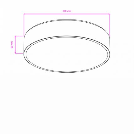 BRILAGI - LED vannas istabas griestu gaismeklis POOL LED/24W/230V 3000/4000/5500K Ø 30 cm IP54 matēts hroms