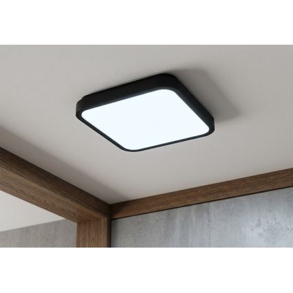 BRILAGI - LED vannas istabas griestu gaismeklis ZENNA LED/24W/230V 34,5x34,5 cm IP44 melns