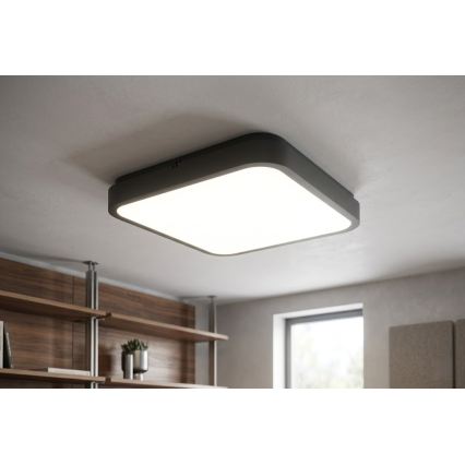 BRILAGI - LED vannas istabas griestu gaismeklis ZENNA LED/36W/230V 41x41 cm IP44 melns