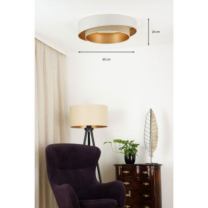 Brilagi - LED Griestu lampa VEGAS SHINE LED/24W/230V d. 60 cm bēša/krēmkrāsa