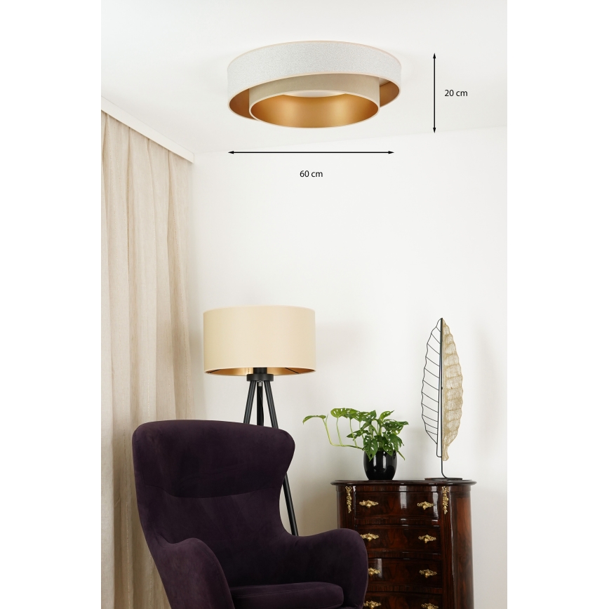 Brilagi - LED Griestu lampa VEGAS SHINE LED/24W/230V d. 60 cm bēša/krēmkrāsa