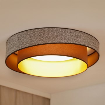 Brilagi - LED Griestu lampa VEGAS SHINE LED/24W/230V d. 60 cm brūna
