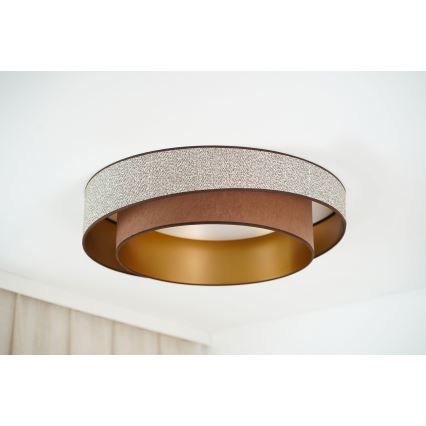 Brilagi - LED Griestu lampa VEGAS SHINE LED/24W/230V d. 60 cm brūna