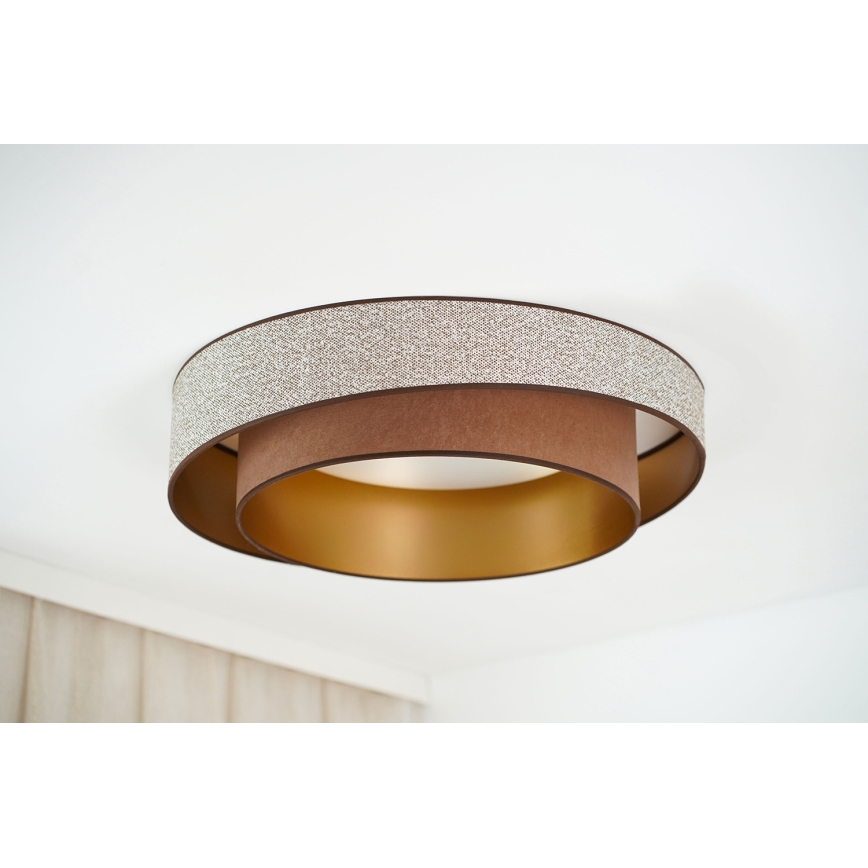 Brilagi - LED Griestu lampa VEGAS SHINE LED/24W/230V d. 60 cm brūna
