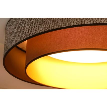 Brilagi - LED Griestu lampa VEGAS SHINE LED/24W/230V d. 60 cm brūna