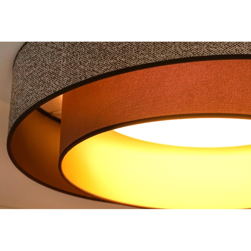 Brilagi - LED Griestu lampa VEGAS SHINE LED/24W/230V d. 60 cm brūna
