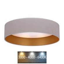 Brilagi - LED Griestu lampa VELVET LED/12W/230V d. 30 cm 3000K/4000K/6400K krēmkrāsa/zelta