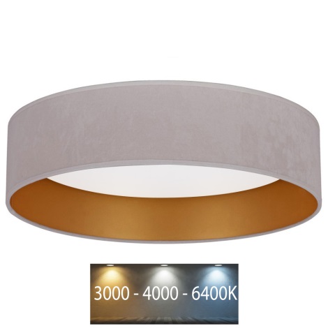 Brilagi - LED Griestu lampa VELVET LED/24W/230V d. 40 cm 3000/4000/6400K krēmkrāsa/zelta