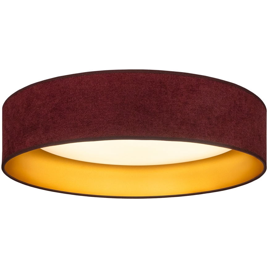 BRILAGI - LED griestu gaismeklis VELVET SIMPLE LED/24W/230V 3000K Ø 45 cm bordo/zelta