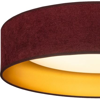BRILAGI - LED griestu gaismeklis VELVET SIMPLE LED/24W/230V 3000K Ø 45 cm bordo/zelta