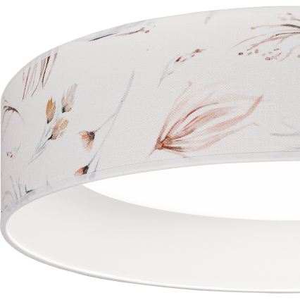 BRILAGI - LED griestu lampa VELVET SIMPLE LED/24W/230V 4000K Ø 45 cm balta/puķu raksts
