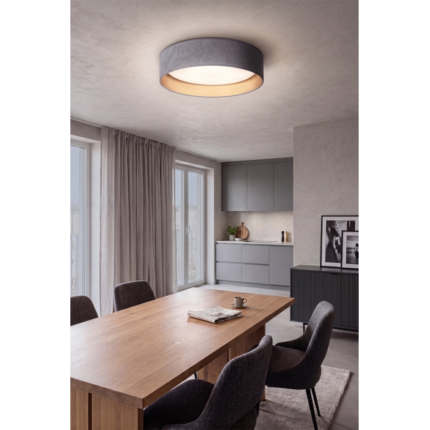 BRILAGI - LED griestu lampa VELVET SIMPLE LED/24W/230V 4000K Ø 45 cm pelēka/zelta