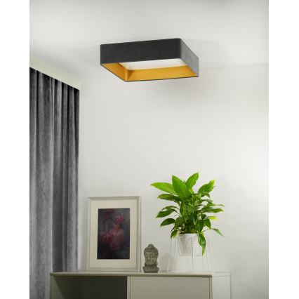 Brilagi - LED Griestu lampa VELVET SQUARE LED/24W/230V pelēka