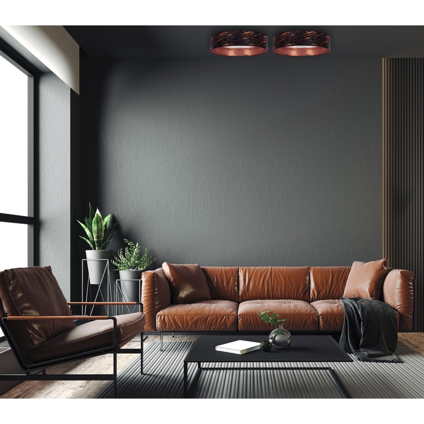 Brilagi - LED Griestu lampa VELVET STAR LED/24W/230V d. 40 cm 3000K/4000K/6400K melna/vara