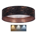 Brilagi - LED Griestu lampa VELVET STAR LED/36W/230V d. 55 cm 3000K/4000K/6400K melna/vara