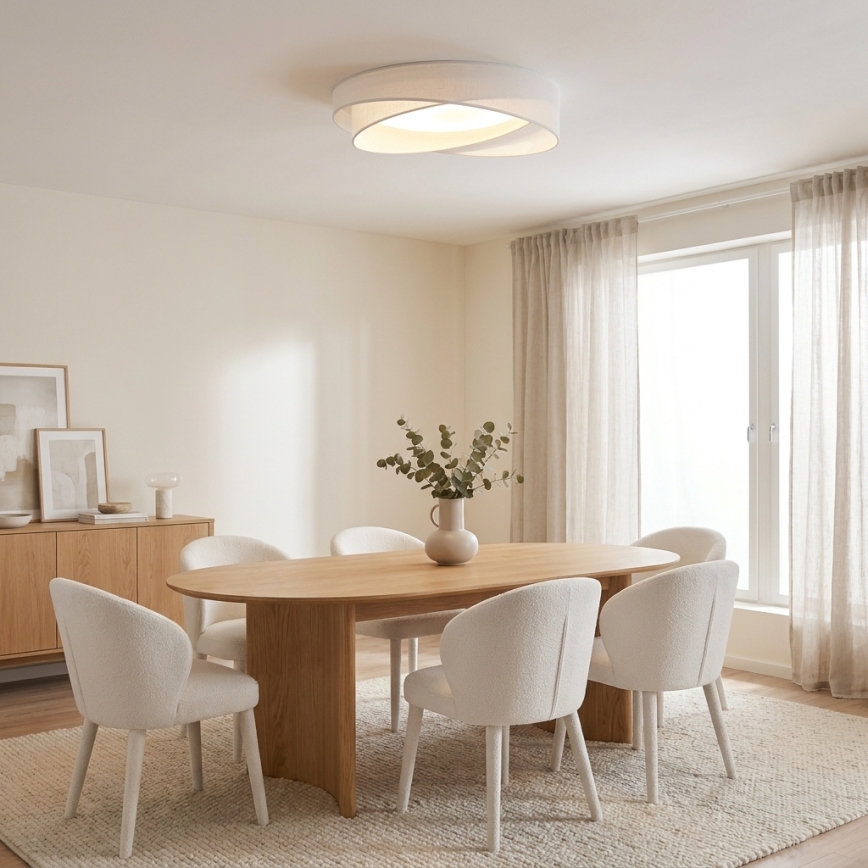 BRILAGI - LED griestu lampa VELVET TWIST LED/24W/230V 4000K Ø 55 cm balta