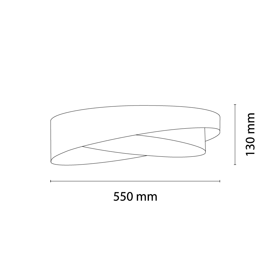 BRILAGI - LED griestu lampa VELVET TWIST LED/24W/230V 4000K Ø 55 cm balta