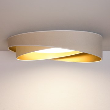 BRILAGI - LED griestu lampa VELVET TWIST LED/24W/230V 4000K Ø 55 cm balta/zelta