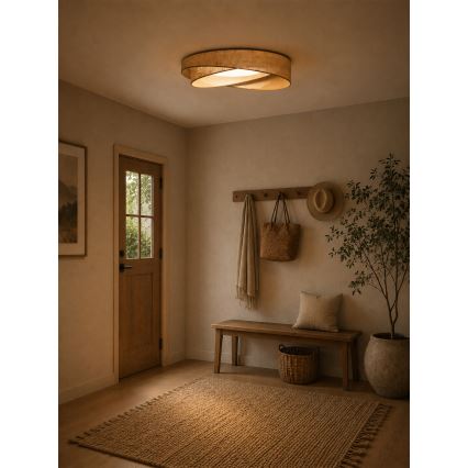 BRILAGI - LED griestu lampa VELVET TWIST LED/24W/230V 4000K Ø 55 cm bēša