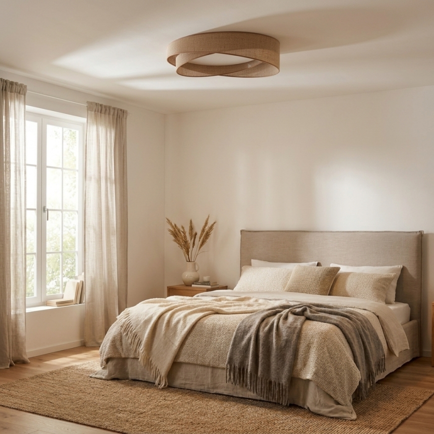 BRILAGI - LED griestu lampa VELVET TWIST LED/24W/230V 4000K Ø 55 cm bēša