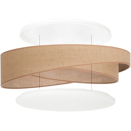 BRILAGI - LED griestu lampa VELVET TWIST LED/24W/230V 4000K Ø 55 cm bēša