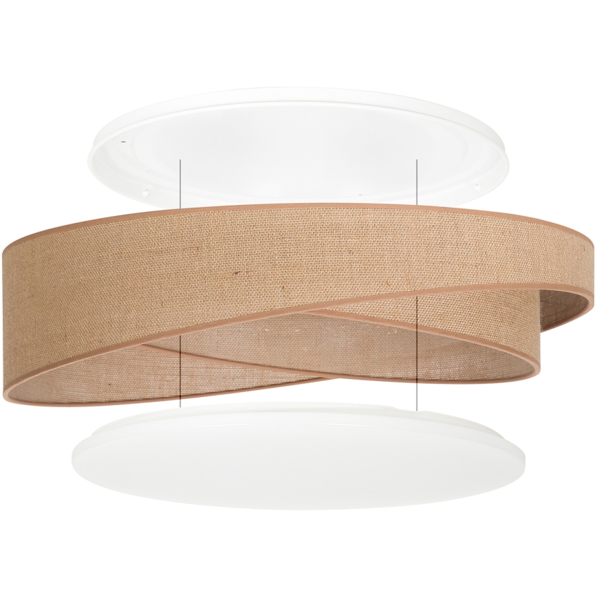BRILAGI - LED griestu lampa VELVET TWIST LED/24W/230V 4000K Ø 55 cm bēša